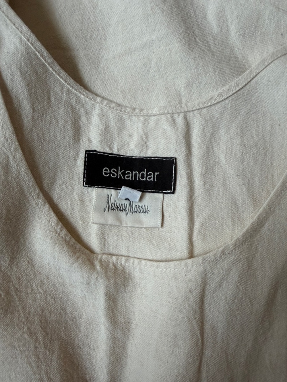 Eskandar Linen Embroidered Midi Maxi Dress Limited Edition - Picture 7 of 9